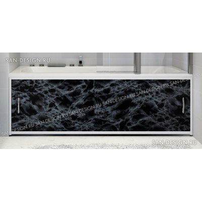 Экран под ванну Francesca Premium черный мрамор