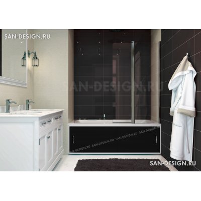 Экран под ванну Francesca Premium черный-3
