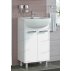 тумба с раковиной francesca eco 50 белый 2 дв ум уют 50