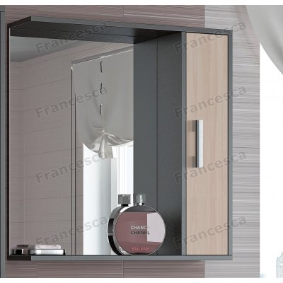 Шкаф-зеркало Francesca Eco 70 дуб-венге