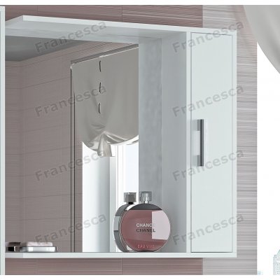 Шкаф-зеркало Francesca Eco 75 белый