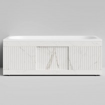 Экран-купе Vod-ok Тач 150, мрамор белый натур милк