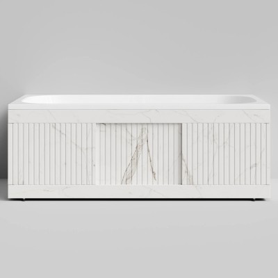 Экран-купе Vod-ok Тач 150, мрамор белый натур милк