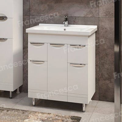 Комплект мебели для ванной комнаты Francesca Доминго 70, с ящиками, левый-2