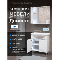 Комплект мебели для ванной комнаты Francesca Доминго 75 левый
