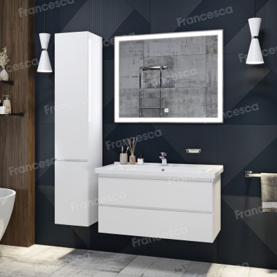 Тумба с раковиной Francesca Latina 100 подвесная (ум. Миранда 100)-1