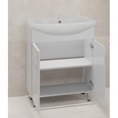 Тумба с раковиной Style Line Эко Стандарт №23 70 белая-1