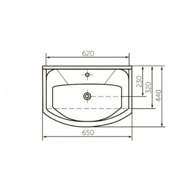 Комплект мебели для ванной комнаты Francesca Доминго 65 левый-5