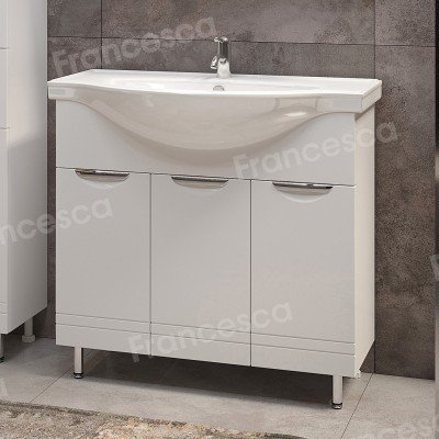 Комплект мебели для ванной комнаты Francesca Доминго 90, 3 двери-3