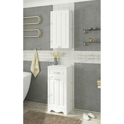 Шкаф навесной Francesca Империя 40, белый, с подсветкой-3