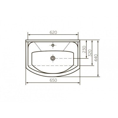 Комплект мебели для ванной комнаты Francesca Avanti Империя 65, с ящиками, левый-4