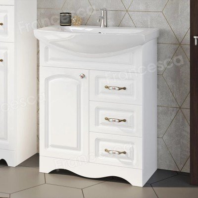 Комплект мебели для ванной комнаты Francesca Avanti Империя 70, с ящиками, левый-2