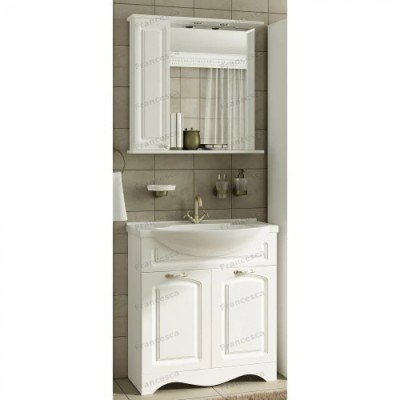 Комплект мебели для ванной комнаты Francesca Avanti Империя 75-2, левый-4