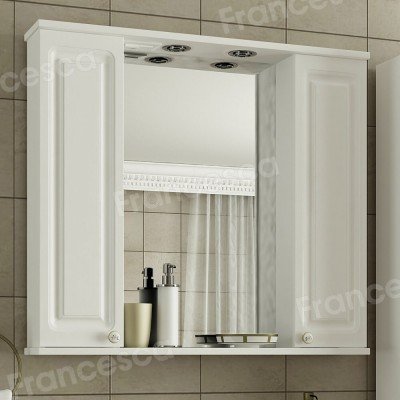 Комплект мебели для ванной комнаты Francesca Avanti Империя 80, 3 двери, зеркало 2 шкафа-3