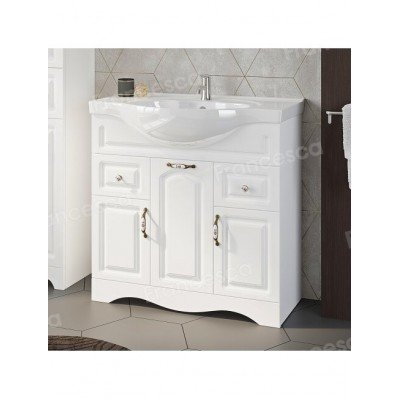 Комплект мебели для ванной комнаты Francesca Avanti Империя 85, правый-2