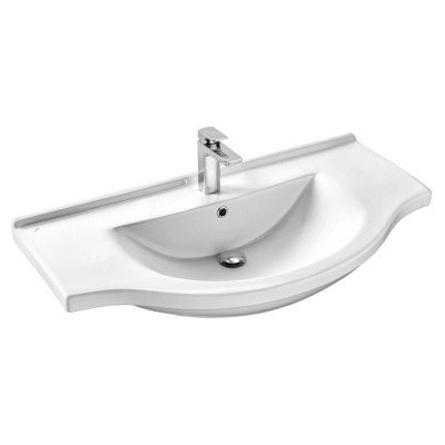 Тумба с раковиной Francesca Avanti Доминго 100 белый, с подсветкой (2ящ+4дв, ум. Эльбрус 100)-5