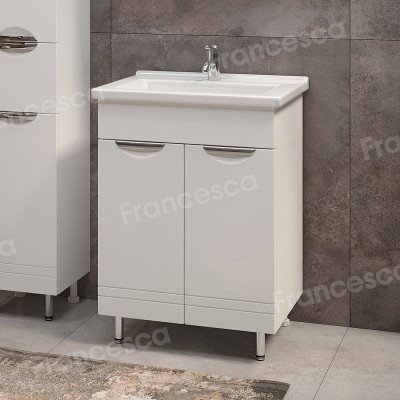 Тумба с раковиной Francesca Avanti Доминго 60 2 двери, с подсветкой (ум. Миранда 60)-2
