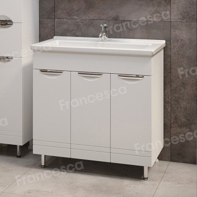 Тумба с раковиной Francesca Avanti Доминго 80 3 двери, с подсветкой (ум. Миранда 80)-2