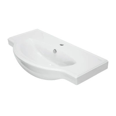 Тумба с раковиной Francesca Avanti Доминго 90 белый, с подсветкой (2ящ+3дв. ум. Classic 90)-5