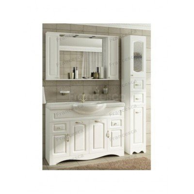 Тумба с раковиной Francesca Avanti Империя 120 белый (2ящ+4дв., ум. Классик 120) с подсветкой-3