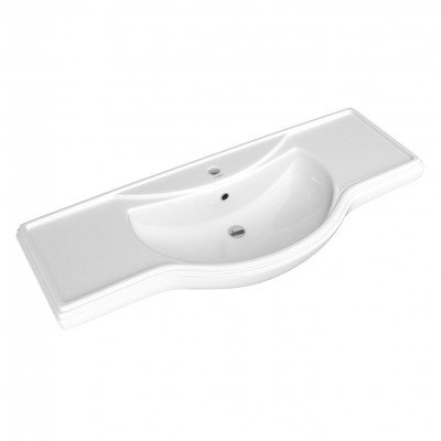 Тумба с раковиной Francesca Avanti Империя 120 белый (2ящ+4дв., ум. Классик 120) с подсветкой-4