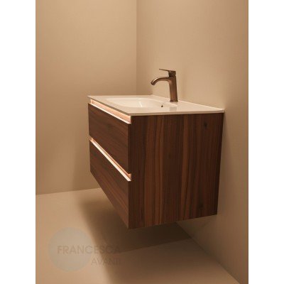 Тумба с раковиной Francesca Avanti Panda 100,DR-03-100, подвесная, дуб, с подсветкой-3