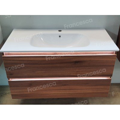 Тумба с раковиной Francesca Avanti Panda 100,DR-03-100, подвесная, дуб, с подсветкой-5