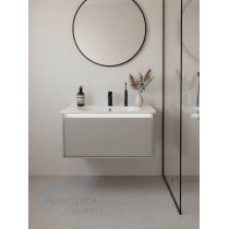 Тумба с раковиной Francesca Avanti Panda 80, DR-01-80, подвесная, с подсветкой, серая