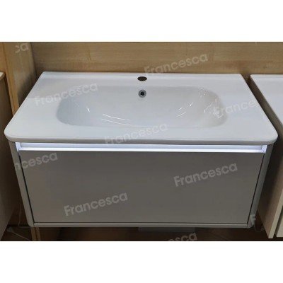 Тумба с раковиной Francesca Avanti Panda 80, DR-01-80, подвесная, с подсветкой, серая-4