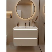 Тумба с раковиной Francesca Avanti Panda 80, DR-03B-80, подвесная, с подсветкой, бежевая