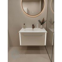 Тумба с раковиной Francesca Avanti Panda 80, DR-05-80, подвесная, бежевая, с подсветкой