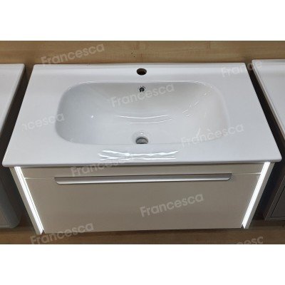 Тумба с раковиной Francesca Avanti Panda 80, DR-05-80, подвесная, бежевая, с подсветкой-10