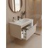 Тумба с раковиной Francesca Avanti Panda 80, DR-05-80, подвесная, бежевая, с подсветкой--small-3