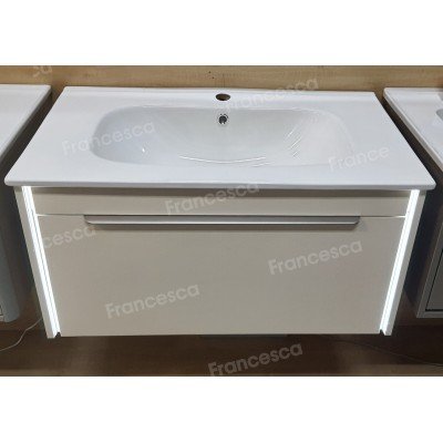 Тумба с раковиной Francesca Avanti Panda 80, DR-05-80, подвесная, бежевая, с подсветкой-7
