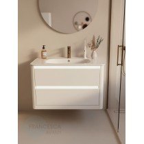 Тумба с раковиной Francesca Avanti Panda 90, DR-06-90, подвесная, бежевая, с подсветкой