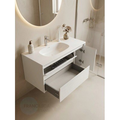 Тумба с раковиной Francesca Avanti Panda art 2513-1000-T-1