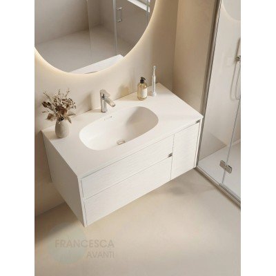 Тумба с раковиной Francesca Avanti Panda art 2513-1000-T-3