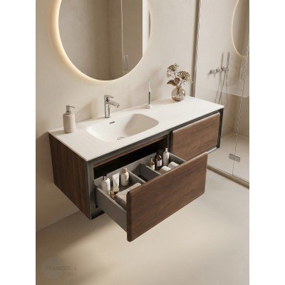 Тумба с раковиной Francesca Avanti Panda art 2532M-1-1600-T-1