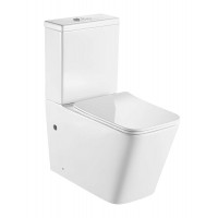 Унитаз-компакт Hansman Keramik Kvadro УНИ0005 безободковый, сиденье с микролифтом Унитаз-компакт Hansman Keramik Kvadro УНИ0005 безободковый, сиденье с микролифтом