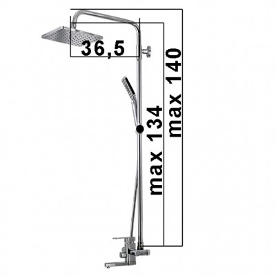 Душевая стойка KRONE L2052-5