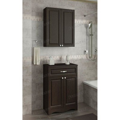 Шкаф навесной Francesca Avanti Империя 60 венге, с подсветкой-1