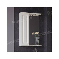 Шкаф-зеркало Francesca Avanti Империя 50 белый, левый