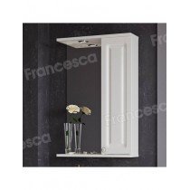 Шкаф-зеркало Francesca Avanti Империя 50 белый, правый