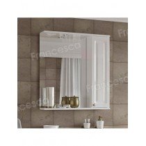 Шкаф-зеркало Francesca Avanti Империя 60 белый, правый