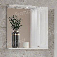 Шкаф-зеркало Francesca Avanti Империя 70 белый, правый