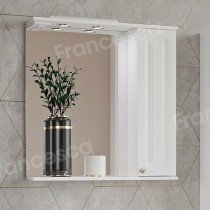Шкаф-зеркало Francesca Avanti Империя 70 белый, правый