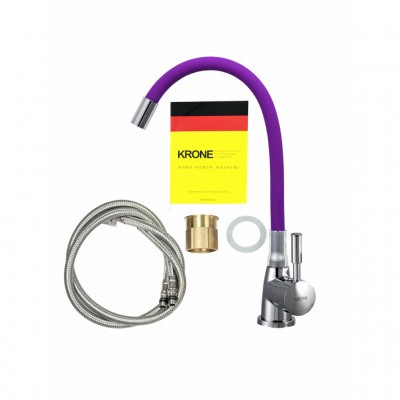 Смеситель для кухни KRONE L2044 фиолетовый-1