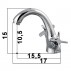 Смеситель для раковины KRONE L1144--small-1