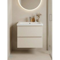 Тумба с раковиной Francesca Avanti Latina 50 подвесная, бежевая (ум. Moduo 50)