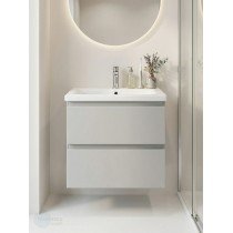 Тумба с раковиной Francesca Avanti Latina 50 подвесная, серая (ум. Moduo 50)